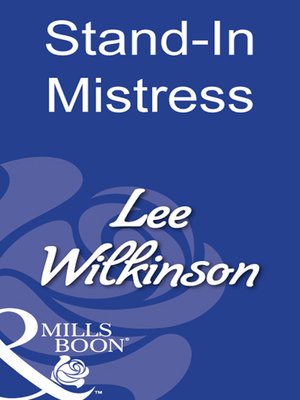 cover image of Stand-In Mistress